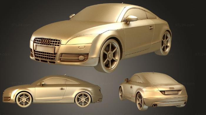 Автомобили и транспорт (Audi TT, CARS_0668) 3D модель для ЧПУ станка